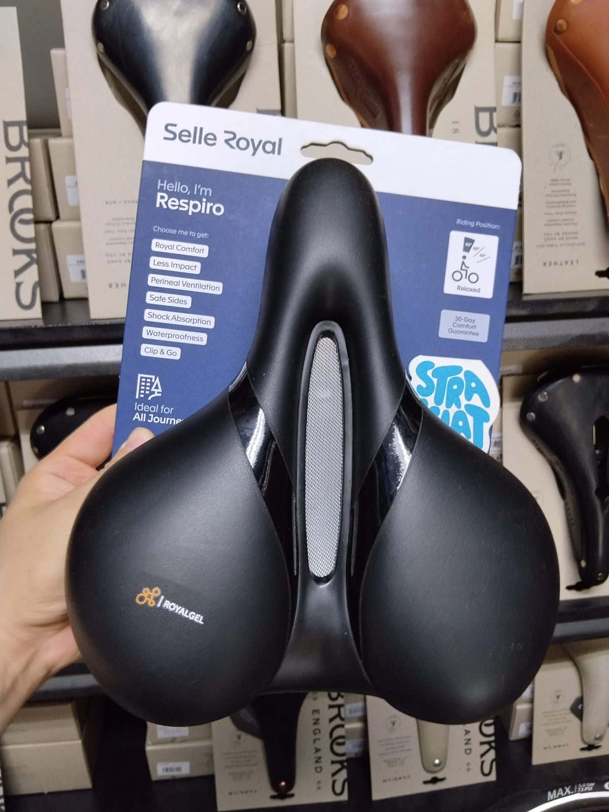 Selle Royal Respiro Moderate Stracciatella Saddle