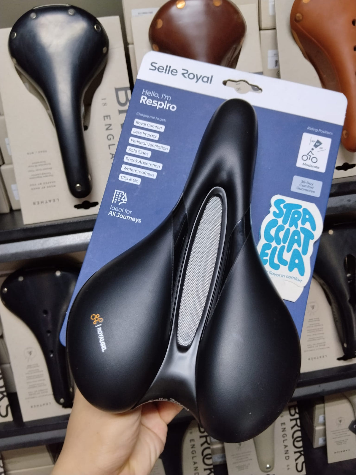 Selle Royal Respiro Moderate Stracciatella Saddle